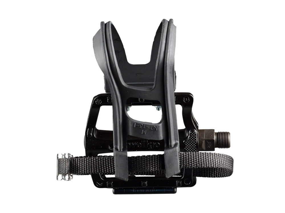 Wellgo B133 Alloy Medium Platform Pedal Set with Clip & Strap