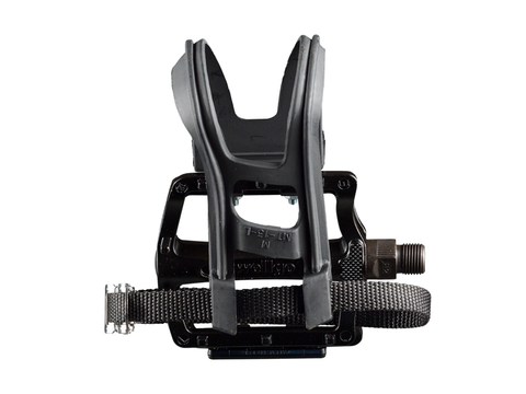 Wellgo B133 Alloy Medium Platform Pedal Set with Clip & Strap
