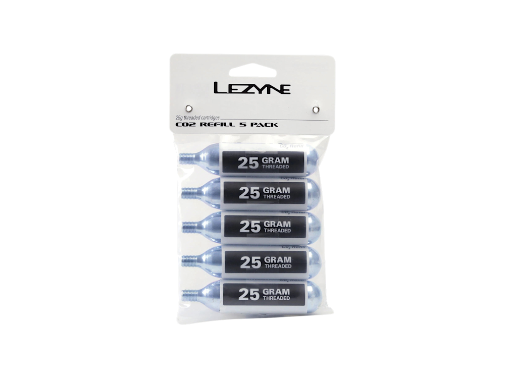 Lezyne 25 Gram CO? Cartridges - Pack of 5
