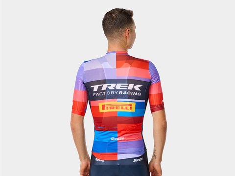 Santini Trek Factory Racing Men's Team Replica Cycling Jersey