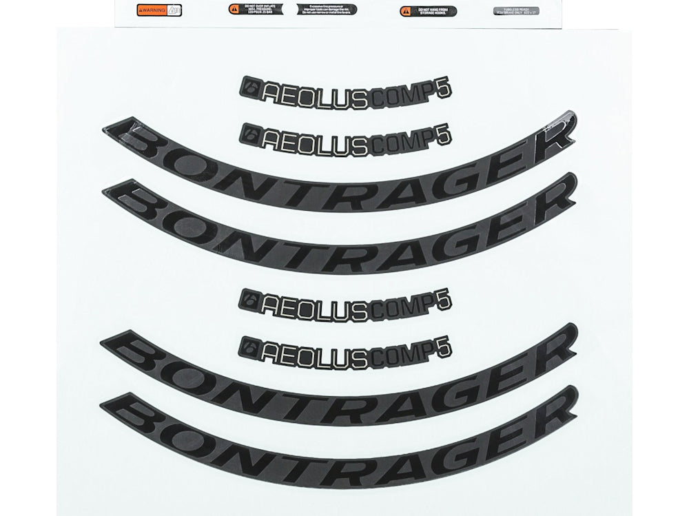Bontrager Aeolus Comp Rim Decal Set