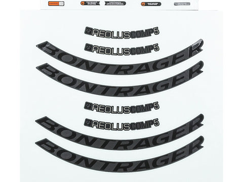 Bontrager Aeolus Comp Rim Decal Set