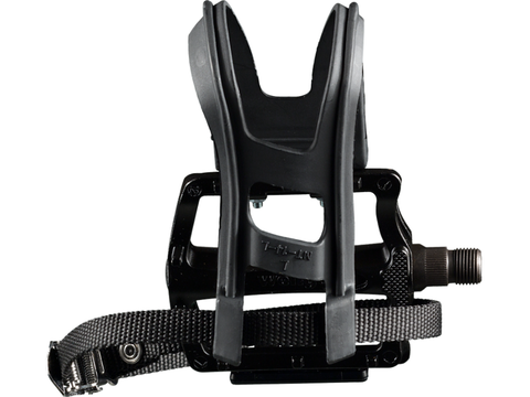 Wellgo B133 Alloy Large Platform Pedal Set with Clip & Strap