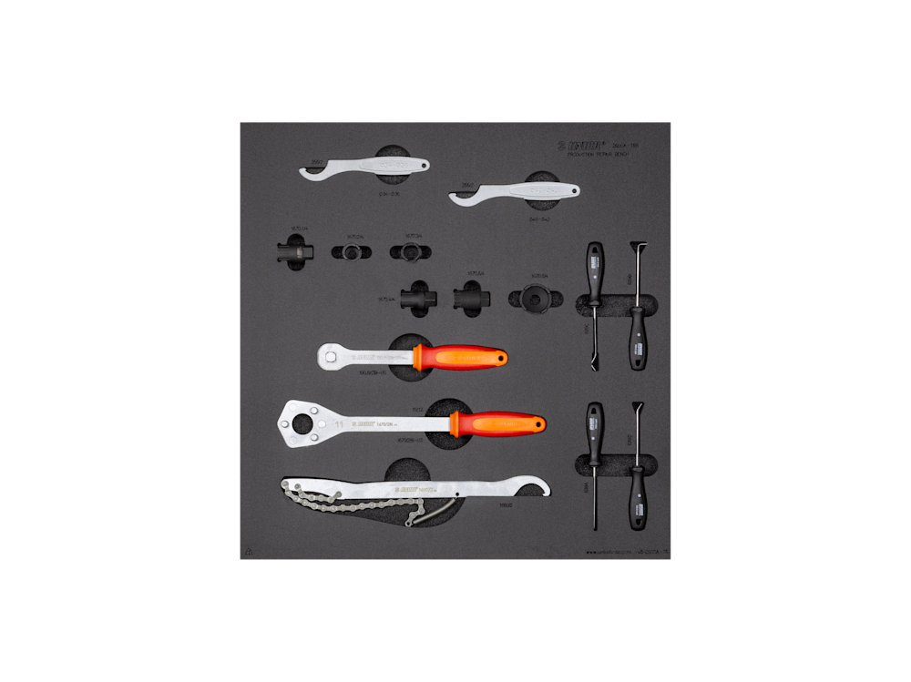 Unior Production Bench Drawer - 5 Tool Tray Set