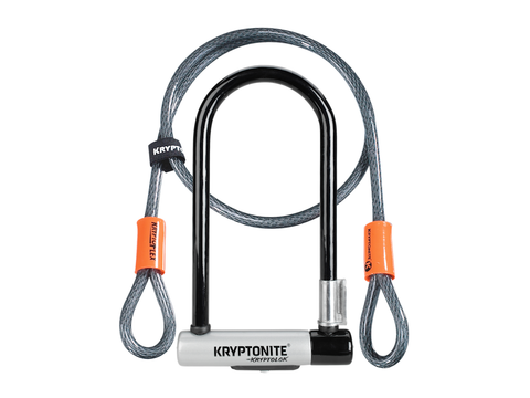 Kryptonite New-U KryptoLok Standard U-Lock with 4' Flex Cable