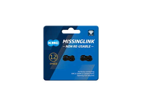KMC Missing Link DLC Single-use Bicycle Chain Links - Card of 2