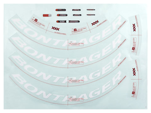 Bontrager Wheelsystem Replacement Aeolus XXX 4 Decal Set