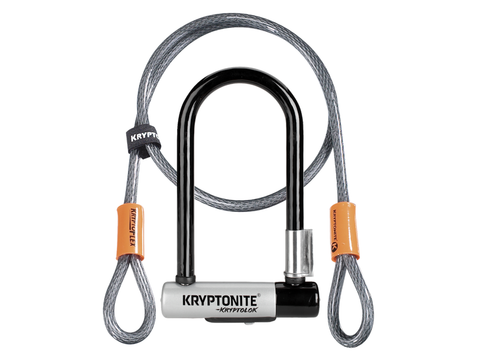 Kryptonite New-U KryptoLok Mini-7 U-Lock with 4' Flex Cable